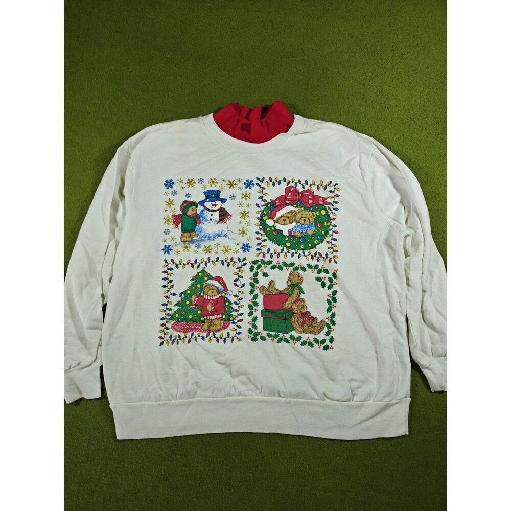 Vintage Jerzees Create A Craft Christmas Sweatshirt No Tag Size ?